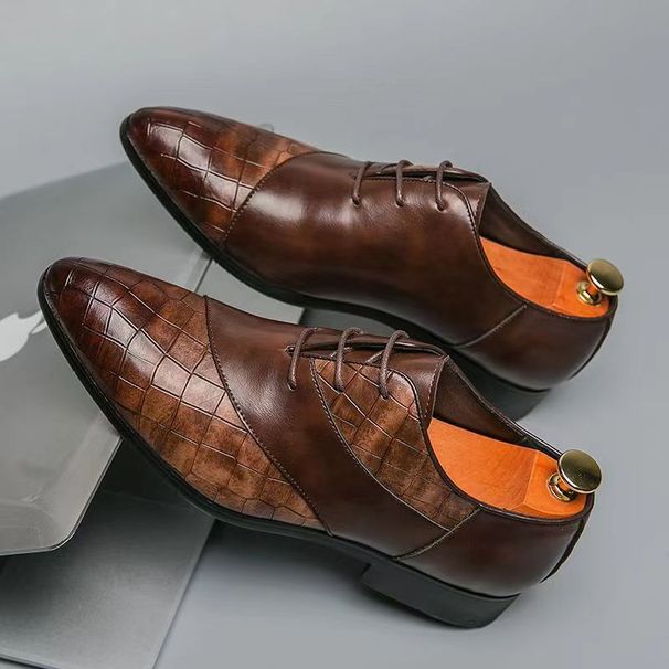 Unbeatable Quality British Men's Business Casual Leather Pointed Fashion Plus Size Formal Wear Nightclub Hairstylist Trendy Shoes Men_vogvips.com