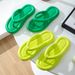 Soft Sole EVA Women's Flip Flops 2024 Summer Beach Non-slip Cloud Slippers Women Thick Platform Clip Toe Bathroom Slides_vogvips.com