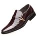 Zhengou Summer Breathable Men's Soft Sole British Pointed Business Casual Hollow Leather Shoes Daily Hole Sandals_vogvips.com