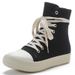 Women's High Top Canvas Boots Spring Summer Mid New Arrivals_vogvips.com
