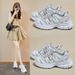 Little White Shoes Female Student Mesh Breathable Heightening Shoes Casual Shoes Board Shoes_vogvips.com