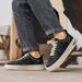 Canvas Men's Summer Breathable Odor-Resistant Black Cloth Popular Sneakers, Height-Increasing Casual Sports Trendy_vogvips.com
