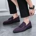 New Fashion Genuine Leather Tassel Business Casual Loafer Shoes For Men Black Business Formal Leather Shoes For Daily Office Casual Men's Shoes For Dr_vogvips.com