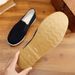 Old Beijing Cloth Men, Cowhide Casual For Middle-aged And Elderly, Black Work Shoes, Thick Sole, Large Size Men's Shoes_vogvips.com