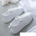 Women's White 2026 Spring New Korean Version Versatile Thick-soled Sneakers Dad Trendy Shoes_vogvips.com