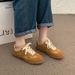 Silver German Training 2025 New Spring/Summer Soft Soled Casual Versatile Flat Sneakers Board Women's Single Shoes_vogvips.com