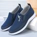 Euro Step 2025 New Old Beijing Cloth Spring Breathable Casual Men's Slip-On Flat Middle-Aged Dad Shoes_vogvips.com