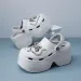 New Summer Women's EVA Cloud Clogs Fashion Platform Height Increasing Sandals Outdoor Beach Slippers With DIY Decor_vogvips.com