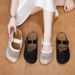 2026 Fresh Summer Lightweight Mesh-Upper Round-Toe Low-Heel Casual Slip-Ons For Women – Breathable PVC Sole – Solid Color Flat Leisure Shoes_vogvips.com