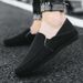 Men’s Shoes Large Size Men's Shoes Summer New Men's Toe Shoes Lazy Casual Korean Style Breathable Linen Canvas Trendy Shoes_vogvips.com