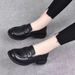High Quality 2025 New Single For Women Soft Sole Mom Spring British Style Small Leather Shoes Versatile Loafers Trendy_vogvips.com