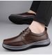 Casual Leather Shoes Men's Large Size Leather Round Head Lace-up Soft Sole Soft Surface Work Men's Shoes_vogvips.com
