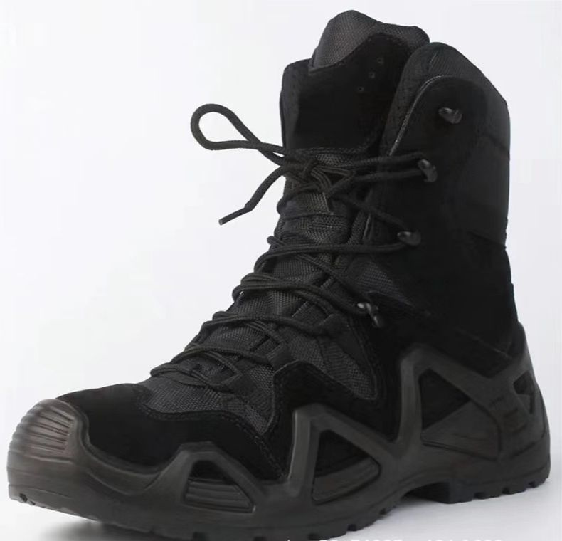 Hiking Shoes Ultra Light Combat Boots Men's Genuine Leather High Top Outdoor Non Slip Wear Resistant Breathable Hiking Desert Tactical Boots_vogvips.com