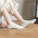 5 Pairs Of Mixed-Color Heart For Women, Spring And Summer Short No-Show Cartoon Women's Low-Cut Large Heel , Ankle_vogvips.com