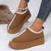 Women's Shoes Snow Boots For Women Winter New Thick Soled Round Toed Internet Celebrity Warm Cotton Shoes_vogvips.com