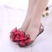 New Bowknot Large Flower Jelly Transparent Flat Women's Sandals Fish Mouth Versatile Beach Shoes Dropshipping_vogvips.com