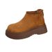 Retro Suede Birken Ankle Boots For Women 2025. Autumn New Style Versatile British Back Zipper Horse_vogvips.com