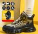 High Top Wear-resistant, Anti Smashing, Anti Piercing, Lightweight And Comfortable Technology Button Safety Protective Shoes_vogvips.com