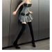 Women's Stretchy Over The Knee Boots Suede Pointed Toe High Heel Slouchy Thigh High Boots With Stitched Detail Over The Knee Boots_vogvips.com