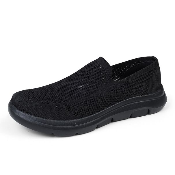 Men's Trendy Fly Woven Mesh With No Heel, Half Support, Ultra Light, Extra Large Casual Couple Shoes For Children_vogvips.com