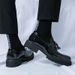 Large Size Four Seasons Glossy Slip-On Business Casual British Korean Style Matching Suit Men's Leather Shoes_vogvips.com
