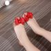 2025 New Korean Style Bowknot Peep-Toe Versatile Flat Heel Sandals For Women Summer Crystal Jelly Shoes_vogvips.com