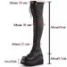 Large Size Over-the-Knee Waterproof Platform Wedge Long Women's New Martin Riding Boots_vogvips.com