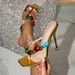 Y2K Millennial Hot Girl Colorful Gemstone Thong Sandals Black Gold Silver Patent Leather Square Toe Stiletto High Heels_vogvips.com