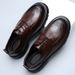 2025 Spring New Men's Made Of Genuine Leather, High Quality, Black Heightened Leather Shoes, British Breathable Business_vogvips.com