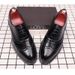 Business round toe leather shoes men's carved Brock dress Derby shoes_vogvips.com
