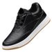 Medium Top Men's Shoes Inner Height Increase Men's Shoes Two-layer Cowhide Board Shoes Invisible Height Increase Shoes Casual Little White_vogvips.com
