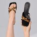 French Square Toe Flip-flops For Women, Summer Outwearnew Arrival, Skirt, Thin Heels, Sexyslimming Look Sandals_vogvips.com