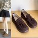 Women's Single Shoes, 26 Spring New Style, Retro Round-toe Loafers, Casual Flat Shoes_vogvips.com
