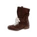 Casual Retro Versatile Platform Martin Boots With Hidden Heel, British Style Round Toe Lace Up Athletic Ankle Boots_vogvips.com