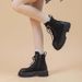 Big Yellow Boots Women New Retro Spring And Autumn Martin Boots Motorcycle Ankle Boots_vogvips.com
