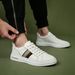 Men's White Leather Sneakers Genuine Soft Sole Comfortable Casual Sports Shoes Fashion Versatile Breathable_vogvips.com