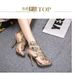 Stunning Gold High Heel Open - Toe Sandals: Elegant Leaf Detailing, Perfect For Summer Evenings And Parties_vogvips.com