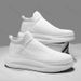 Fashion Male Shoes Mesh Thick Platform Men's Casual Sneakers Fashion Sports Knitted Breathable Light Running Shoes Zapatillas Hombre_vogvips.com