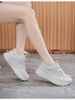 Women's Shoes Summer Breathable Mesh Shoes Children's Thick-soled Casual Shoes Soft-soled Running Shoes Heightening Dad Shoes Sports Shoes_vogvips.com