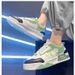 Men's Shoes Casual Sneakers Low Top Round Toe Breathable Mesh Lace-Up Shoes With Thick Sole For Spring Summer Fashion_vogvips.com