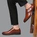 Men's Casual Leather Shoes Soft PU Upper Comfortable Low-Top Business Formal Slip-On Loafers For Daily Wear Formal Business Shoes, New British Shoes_vogvips.com