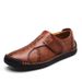 Suitable For All Seasons New Autumn Loafers Casual Lazy Leather Trendy Fashion Korean Style Men's Shoes Large Size_vogvips.com