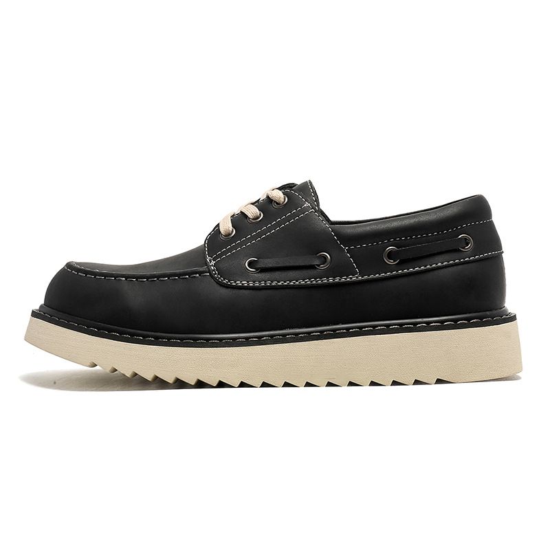 European Warm Series Workwear Thick-Soled Height-Increasing Low-Top Martin Men's Casual British Style Work Boots Madden Mark Shoes_vogvips.com