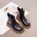 Girls' Boots 2025 Fall And Winter New Children's Short Boots Fall Boys' Leather Boots Plus Cashmere Two Cotton Shoes_vogvips.com