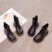 Girls' Boots 2025 Fall And Winter New Children's Short Boots Fall Boys' Leather Boots Plus Cashmere Two Cotton Shoes_vogvips.com