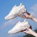 Genuine Leather Dad For Women 2021 Spring New Sports NB327 Small Waist Women's Ins Trend Versatile Casual Shoes_vogvips.com