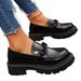 Large Size Loafer Small Shoes For Women Black Platform Small Shoes For Women Small Single Shoes_vogvips.com