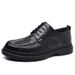 Euro Step New Genuine Leather Casual Loafers Breathable British Style Men's Trendy Shoes First Layer Sheepskin Korean Version_vogvips.com