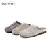 Women's Shoes Rhinestones Slippers Rhinestone Breathable Mesh Hollowed Out Half Slippers Casual Flat Shoes_vogvips.com