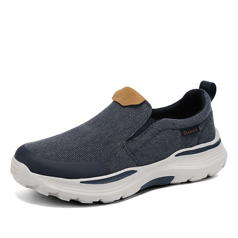 Plus-size slip-on loafers canvas breathable loafers_vogvips.com